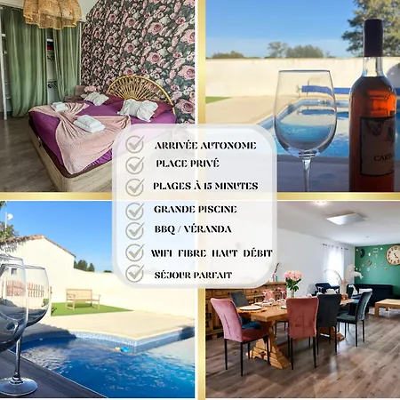 Charmante Familiale, Avec Piscine Privee, Ideale Pour Journee A La Et Proche Des Grands Buffets * Coursan
